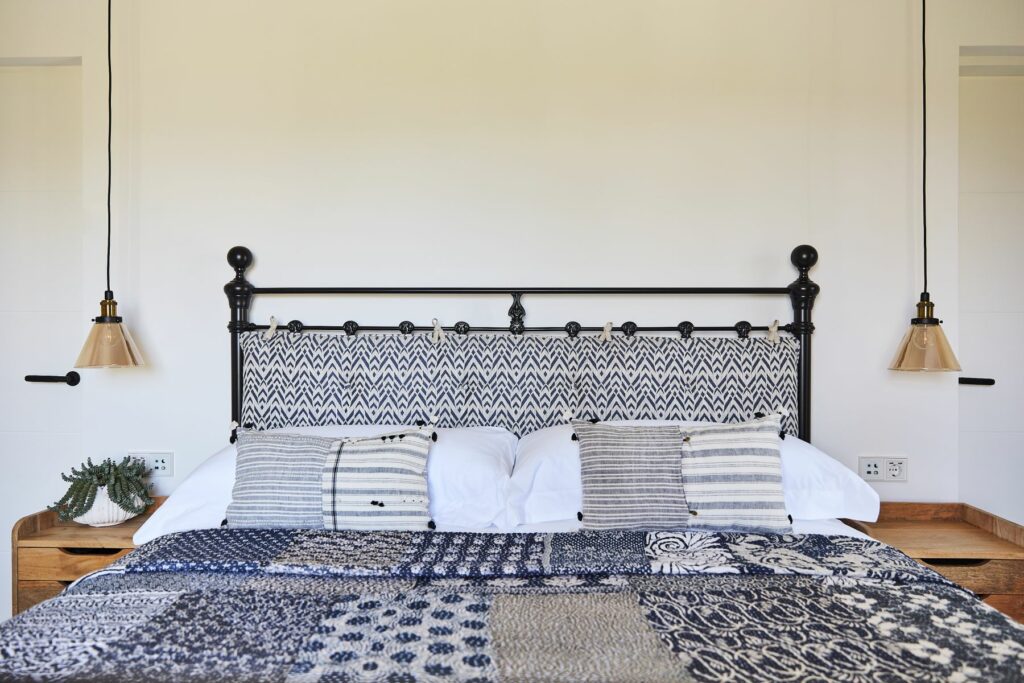 Gaston Y Danieka Headboard on Cast Iron Bed