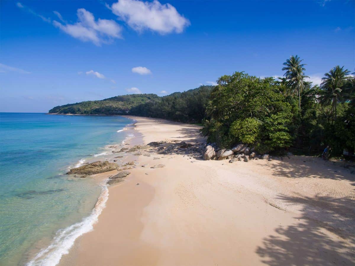 A luxury secluded private beach in Phuket, Thailand. 