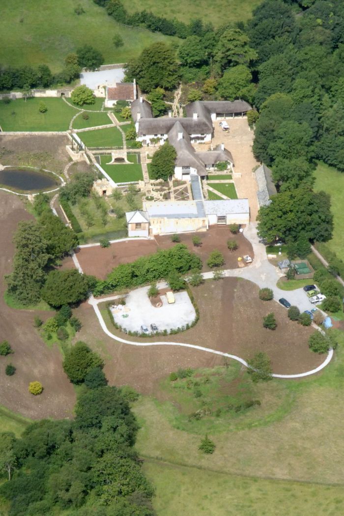 Extensive Manor House garden landscaping Devon. 