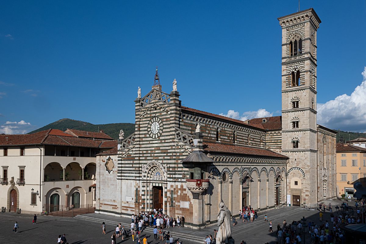 The Cathedral in Prato with Pulpit by Donatello